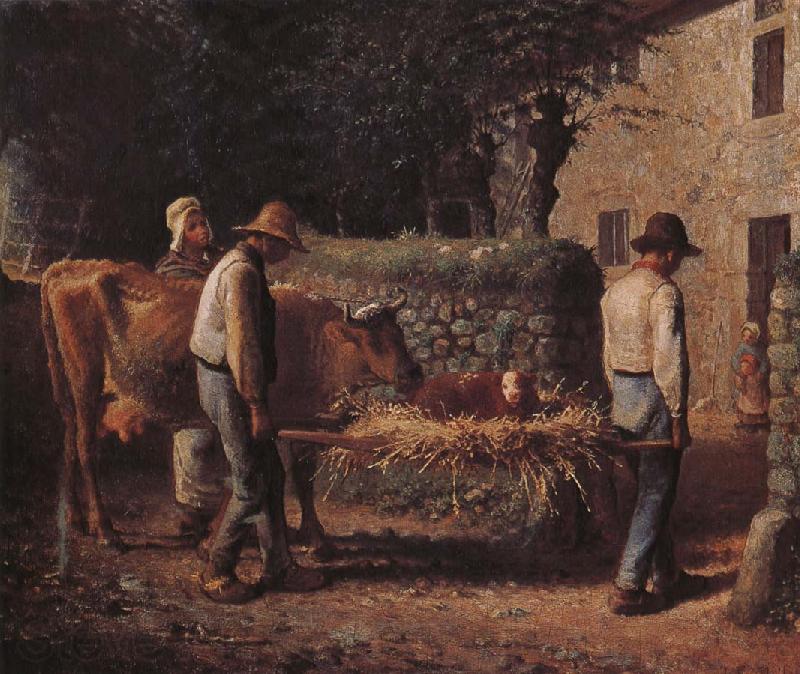 Jean Francois Millet Cow Spain oil painting art